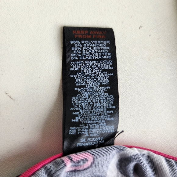 BEBE Sleepwear Women's Soft Jersey Stretch Black Pink Pajama Plus Size 2X - Picture 5 of 15